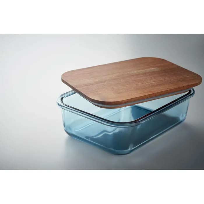 Lunchbox Glas 800ml - VITRIO LUNCH - Transparent Blau