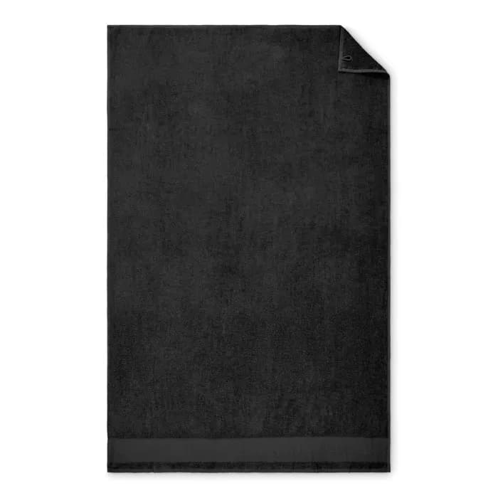 Badetuch aus Baumwolle - ISLAND 100 - Schwarz