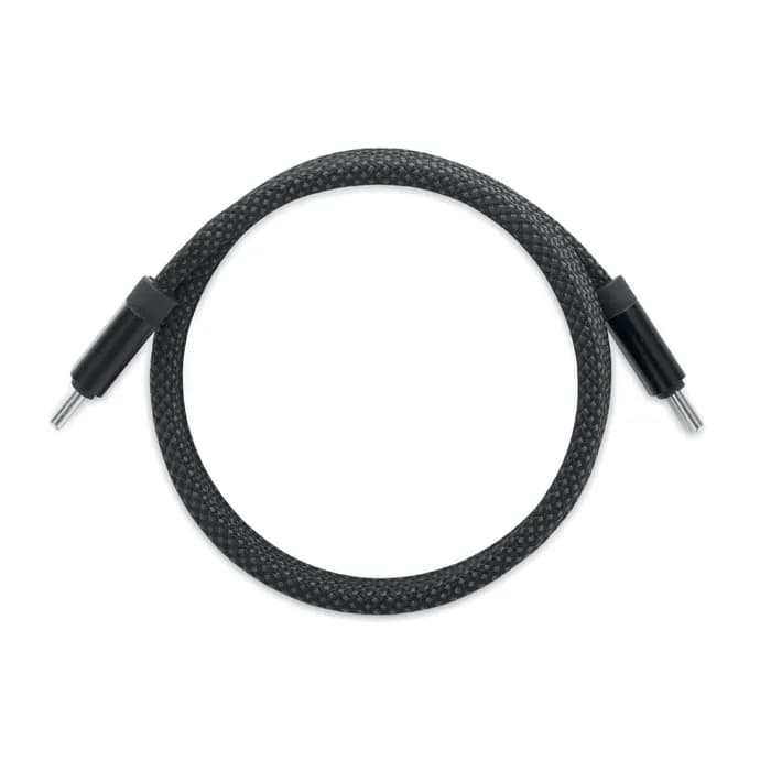 Magnetisches Kabel RPET - BRAID - Schwarz