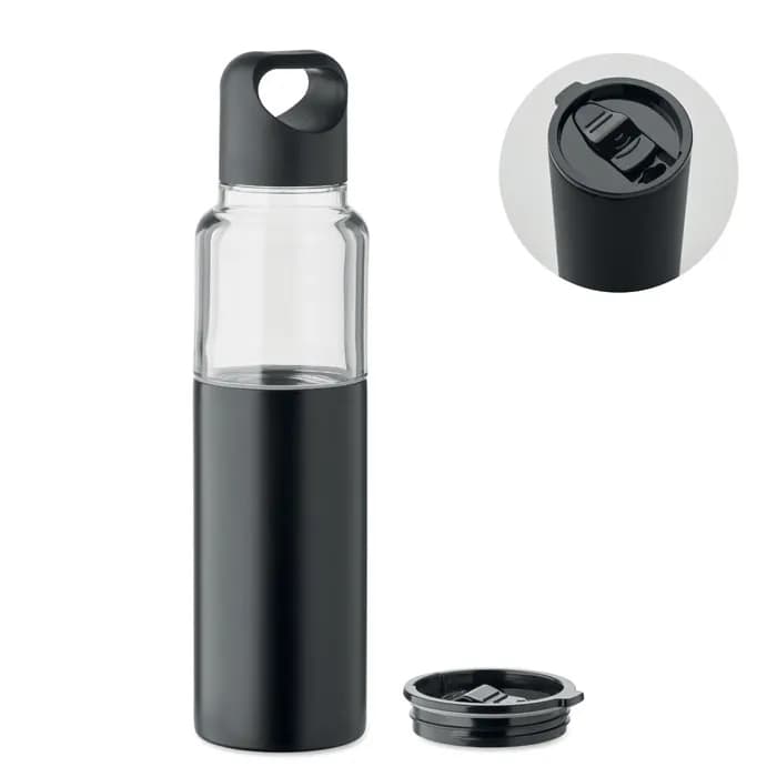 2in1 Flasche 610ml - DUALUSE - Schwarz