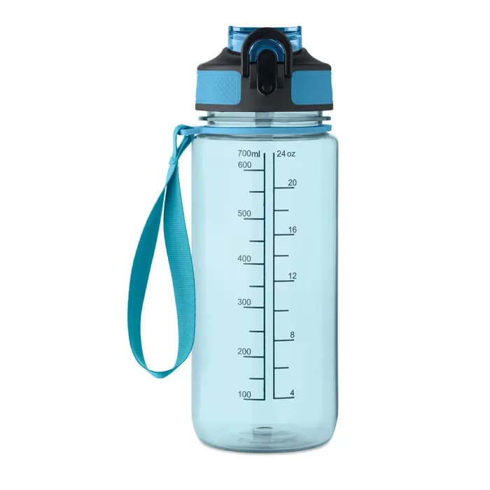 Sport-Trinkflasche 700ml - ENKEL - Transparent Hellblau