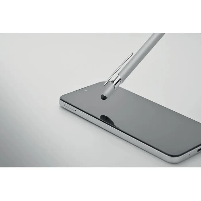 Druckkugelschreiber mit Stylus - SIPARO - Silber