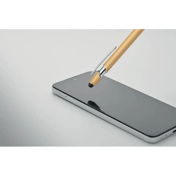 Druckkugelschreiber mit Stylus - SIPARO - Golden