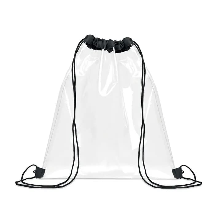 Transparenter Kordelzugbeutel - USEE - Schwarz