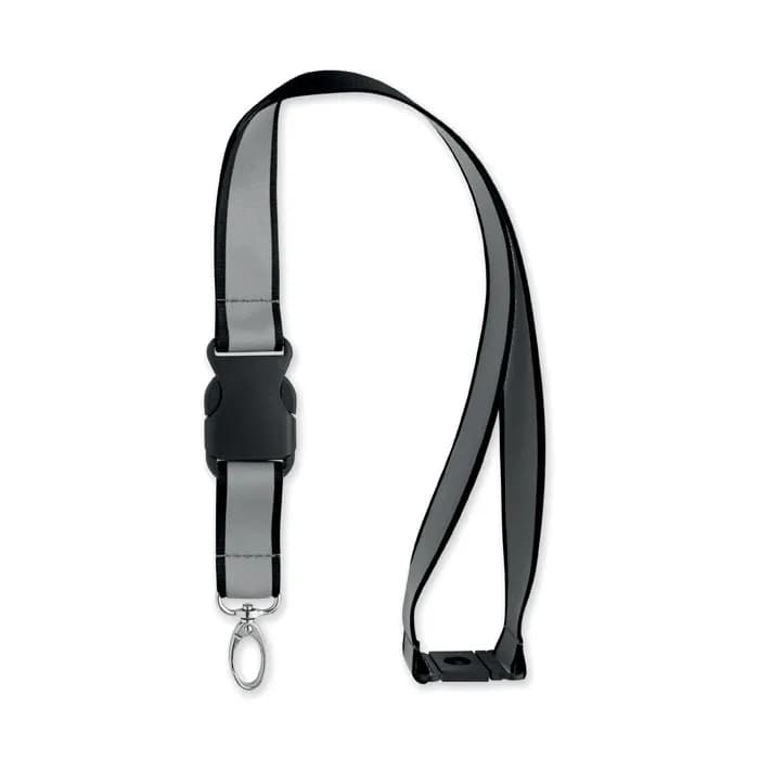 Reflektierendes RPET-Lanyard - TOSEE - Schwarz
