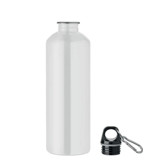 Einwandige Trinkflasche 1000ml - RE-ONE MOSS - Weiß