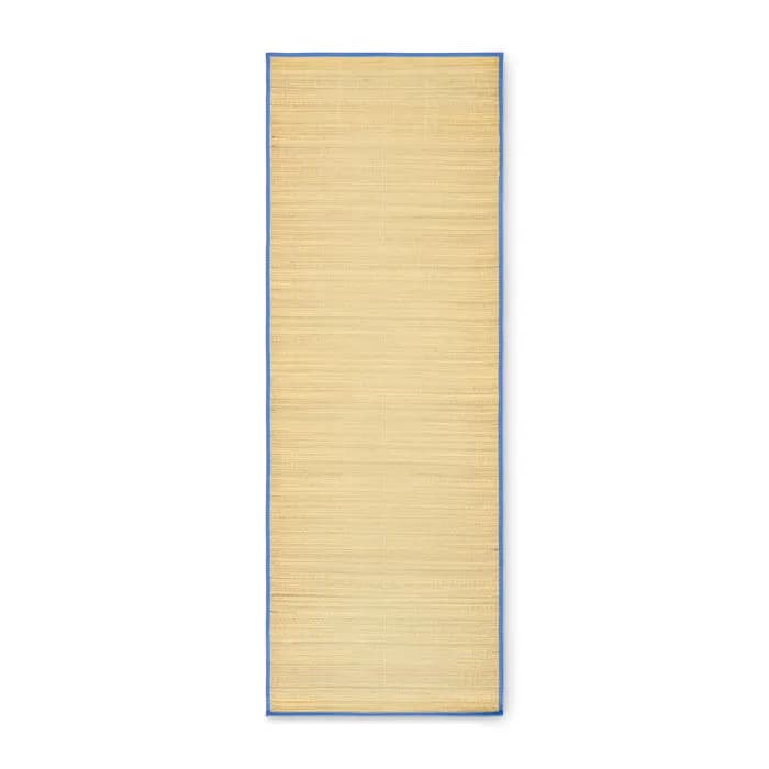 Strandmatte aus Stroh - RAFIA - Königsblau