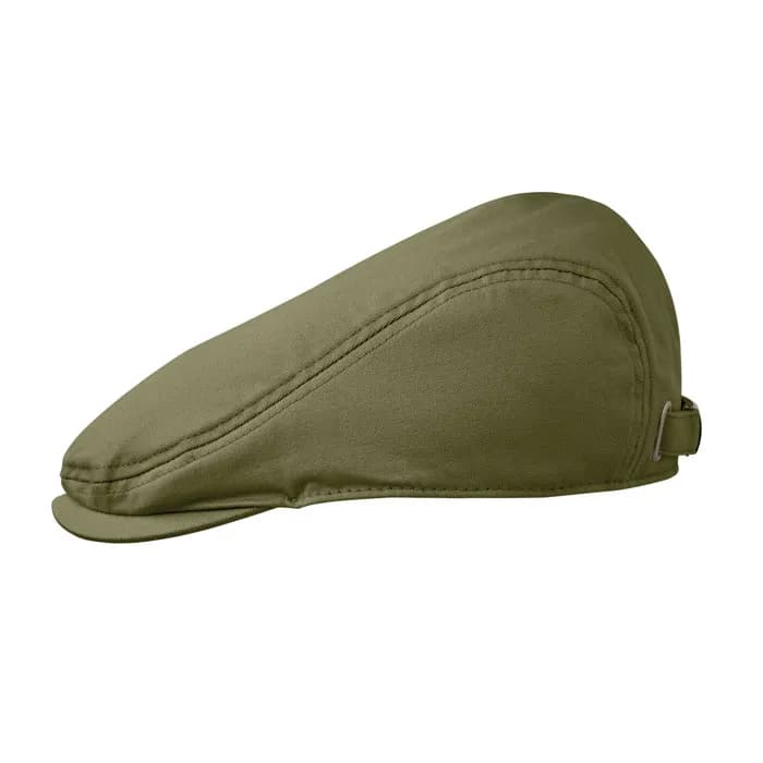 Newsboy-Kappe 235 g/m² - FLAT PEAK - Armeegrün