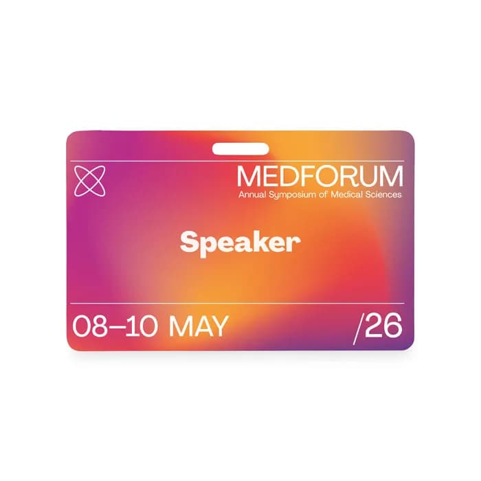 Lanyard-Ausweis 54 x 86 mm - BADSMALL - Weiß