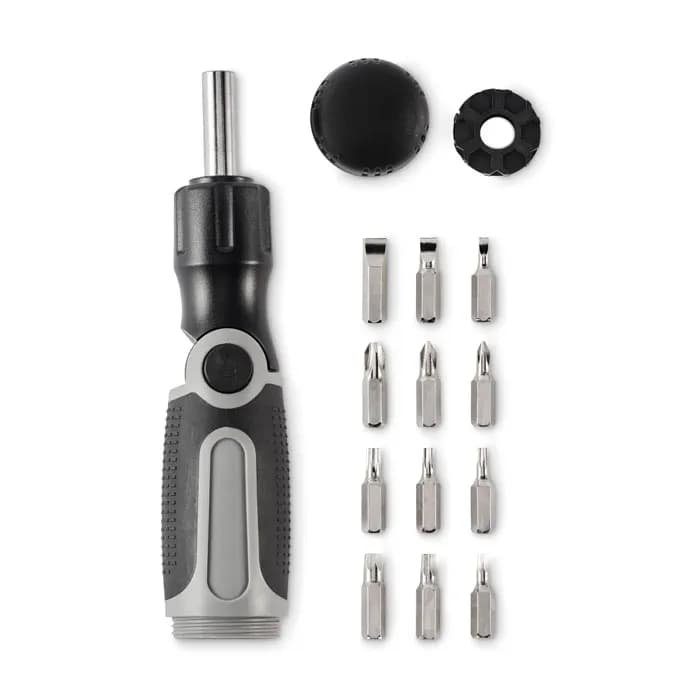 Multi-Bit-Schraubendreher - BEND ME - Grau