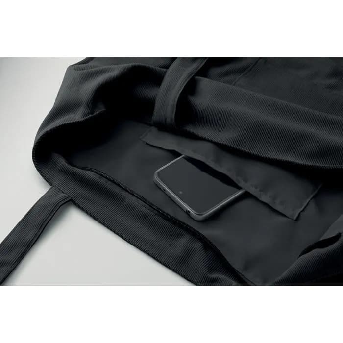 Einkaufstasche Kord-Polyester - CORDY G - Schwarz