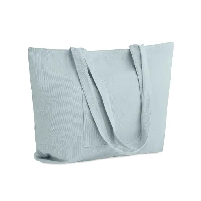 Einkaufstasche Kord-Polyester - CORDY G - Babyblau