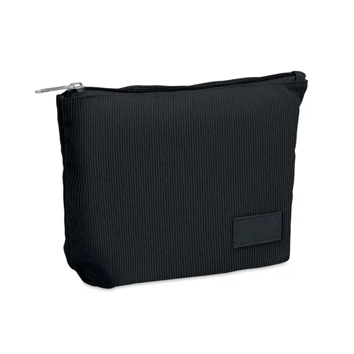 Kosmetiktasche Kord-Polyester - CORDY T - Schwarz
