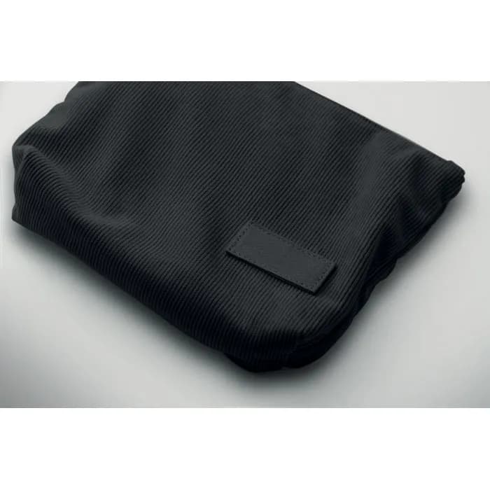 Kosmetiktasche Kord-Polyester - CORDY T - Schwarz