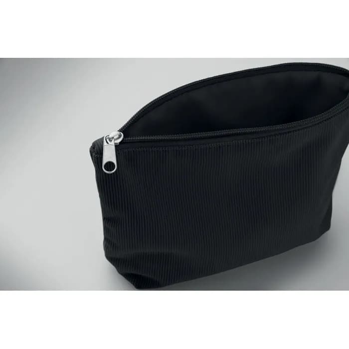 Kosmetiktasche Kord-Polyester - CORDY T - Schwarz