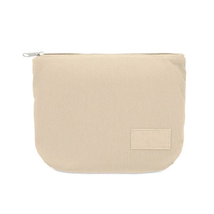 Kosmetiktasche Kord-Polyester - CORDY T - Beige