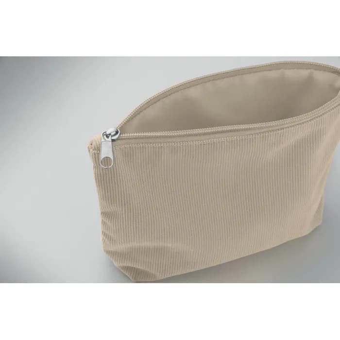 Kosmetiktasche Kord-Polyester - CORDY T - Beige