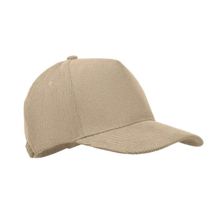 Baseball Kappe 5 Panels Cord - WALE - Beige