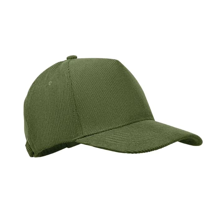 Baseball Kappe 5 Panels Cord - WALE - Armeegrün