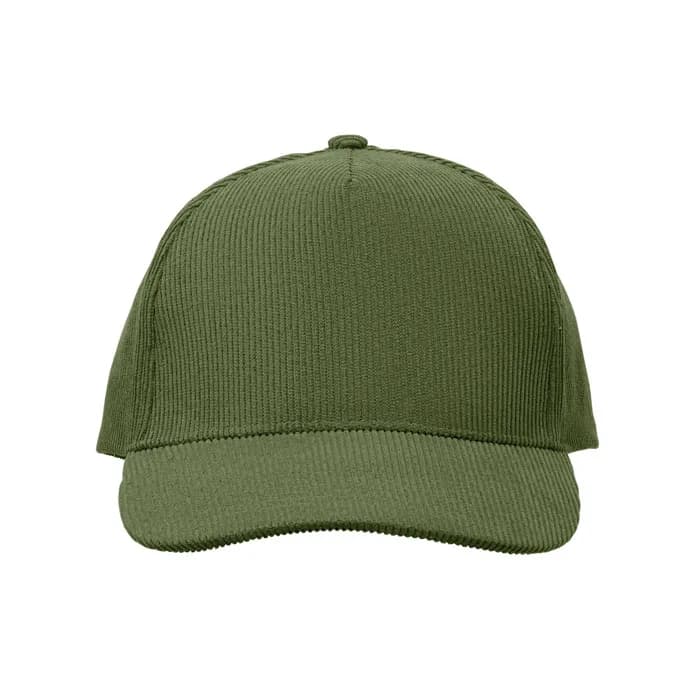 Baseball Kappe 5 Panels Cord - WALE - Armeegrün