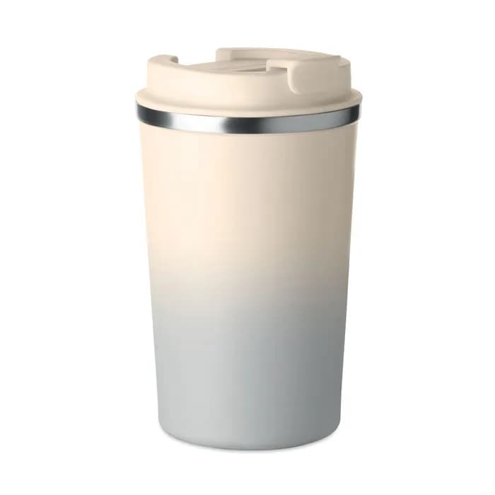 Doppelwandiger Becher 350 ml - BRACE GRADIENT - Grau