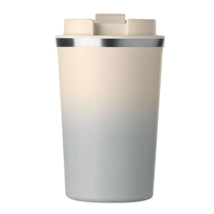Doppelwandiger Becher 350 ml - BRACE GRADIENT - Grau