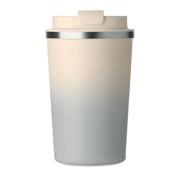 Doppelwandiger Becher 350 ml - BRACE GRADIENT - Grau