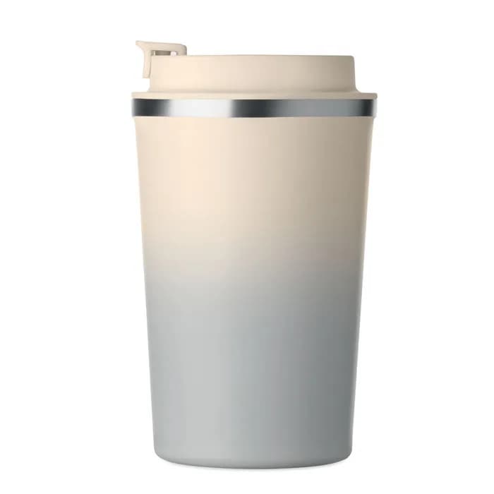 Doppelwandiger Becher 350 ml - BRACE GRADIENT - Grau