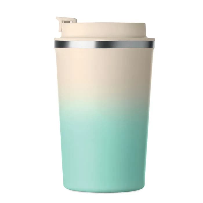 Doppelwandiger Becher 350 ml - BRACE GRADIENT - Mintgrün