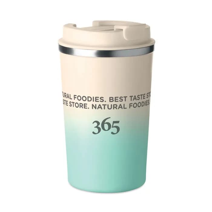 Doppelwandiger Becher 350 ml - BRACE GRADIENT - Mintgrün