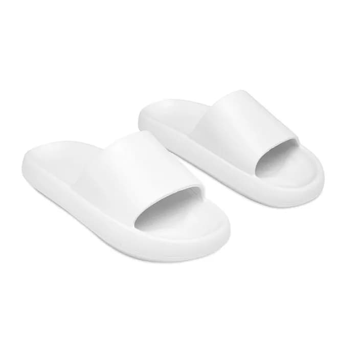 Badeschlappen Größe 38/39 - EVASLIDE - Weiß