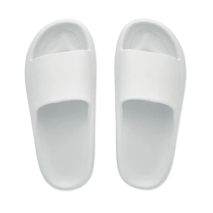 Badeschlappen Größe 40/41 - EVASLIDE - Weiß