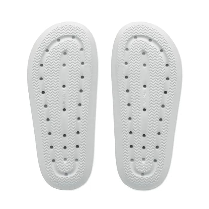 Badeschlappen Größe 40/41 - EVASLIDE - Weiß