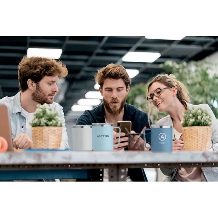 Doppelwandiger Becher 400ml - COCOA - Weiß