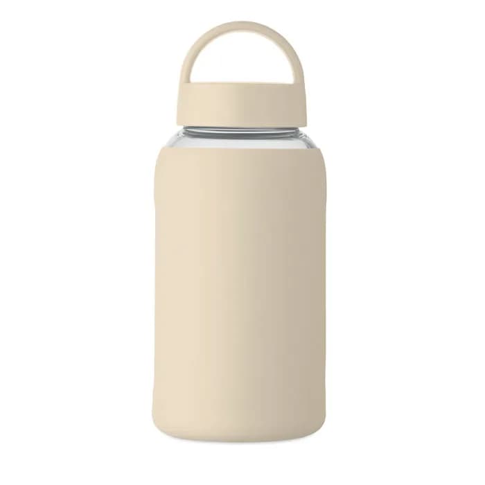 Flasche Borosilikatglas 600ml - BORIS - Beige