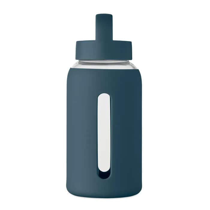 Flasche Borosilikatglas 600ml - BORIS - Marineblau