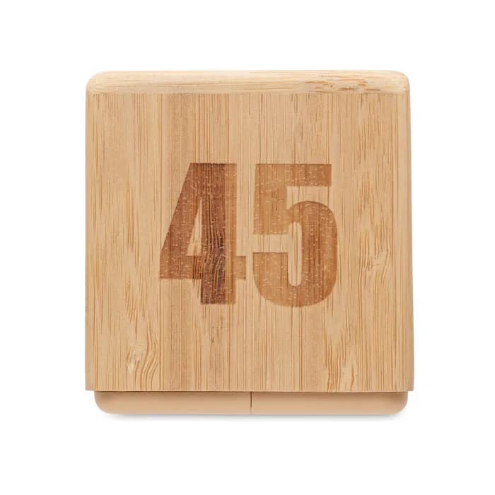 Zeitwürfel Bambus - CURT - Holz