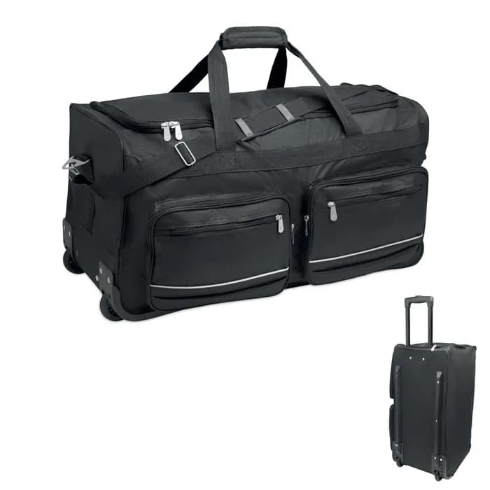 Reisetaschen-Trolley 600D RPET - ITFITS - Schwarz
