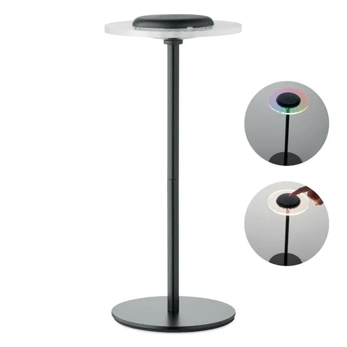 USB-Tischlampe Eisen - LOUNGE - Schwarz