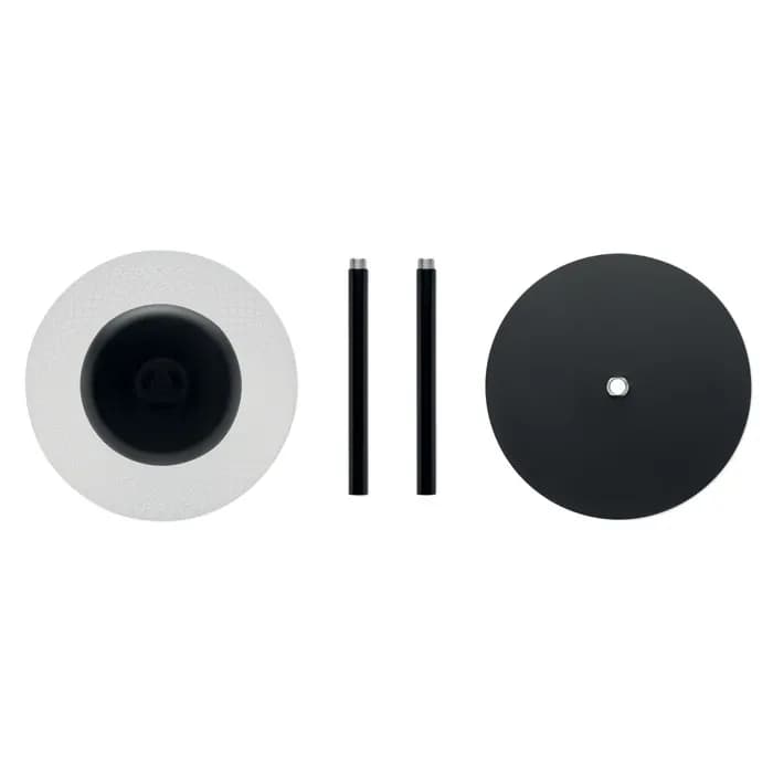 USB-Tischlampe Eisen - LOUNGE - Schwarz