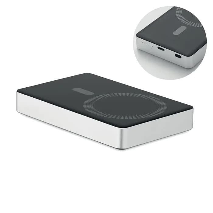 Powerbank 10000 mAh - POWERMAG - Silber