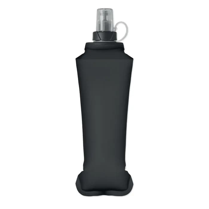 Faltbare Wasserflasche 500ml - BITER - Schwarz