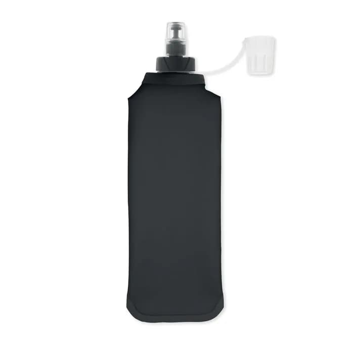 Faltbare Wasserflasche 500ml - BITER - Schwarz