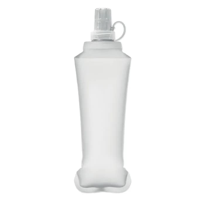 Faltbare Wasserflasche 500ml - BITER - Transparent Weiß