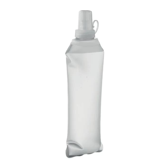 Faltbare Wasserflasche 500ml - BITER - Transparent Weiß