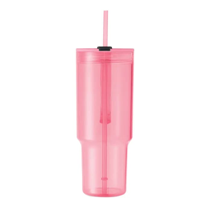Trinkbecher RPET 1200ml - MUGORA - Transparent Pink
