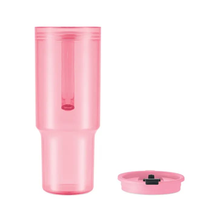 Trinkbecher RPET 1200ml - MUGORA - Transparent Pink