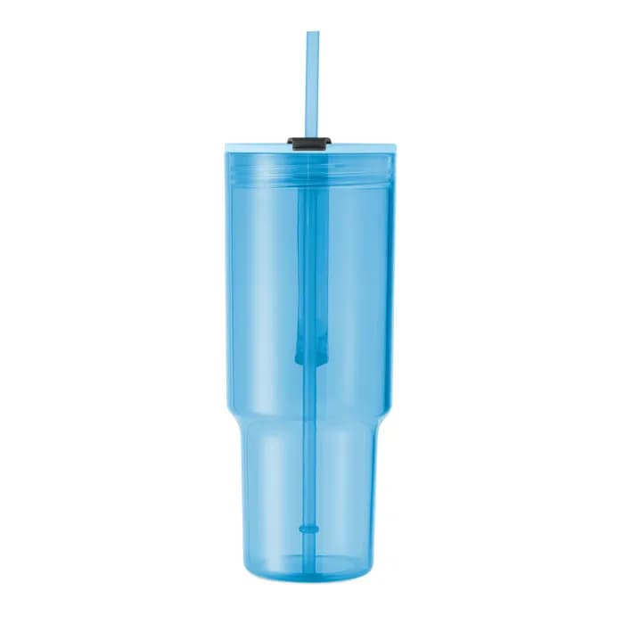 Trinkbecher RPET 1200ml - MUGORA - Transparent Hellblau