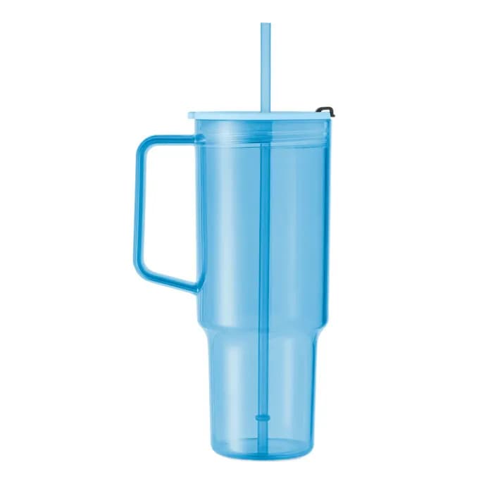 Trinkbecher RPET 1200ml - MUGORA - Transparent Hellblau