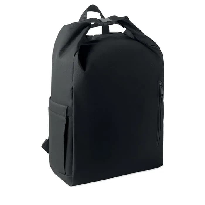 15'' Rolltop-Laptop-Rucksack - UNITON - Schwarz
